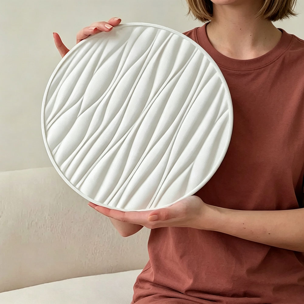 Resin Art Tray - 대형 원형 트레이 실리콘 몰드 웨이브