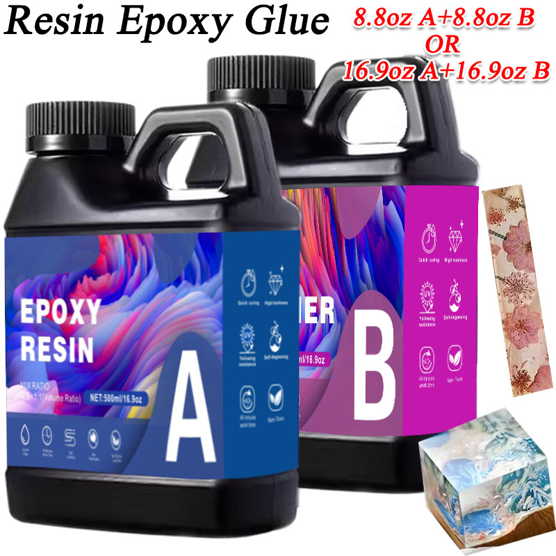 Resin Art Table - 17.6oz/33.8oz AB 레진 에폭시 접착제 UV