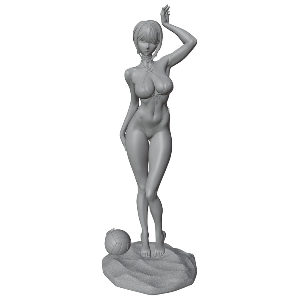 Resin Art Beach - 1/24 스케일의 섹시한 해변 소녀 미니어처