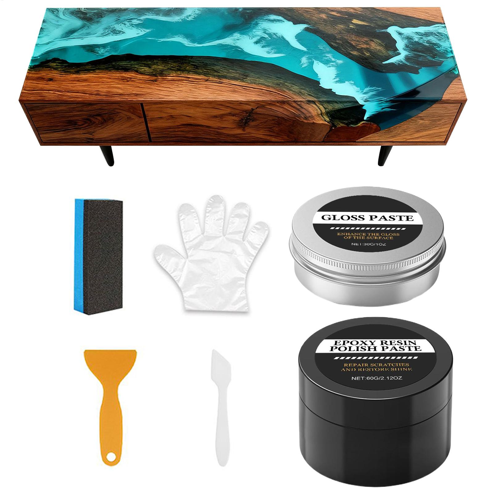 Resin Art Table - 에폭시 수지 연마 키트 - 광택을