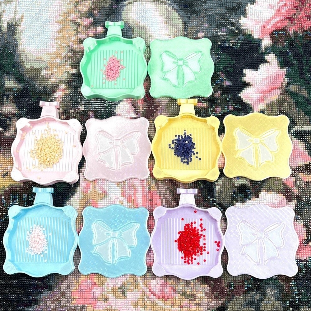 Resin Art Tray - DIY 공예 다이아몬드 페인팅 리본 트레이