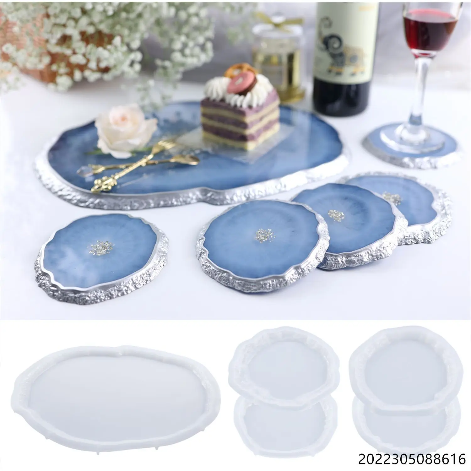 Resin Art Tray - DIY 크리스탈 에폭시 수지 금형 불규칙한