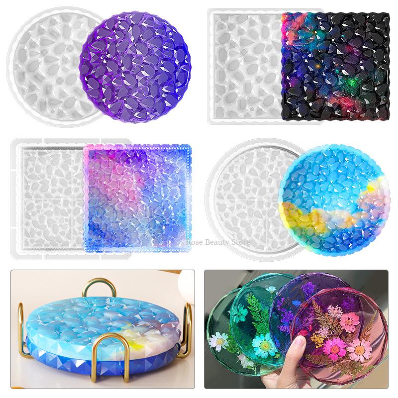 Resin Art Tray - 실리콘 몰드 DIY 보석 보관 트레이,