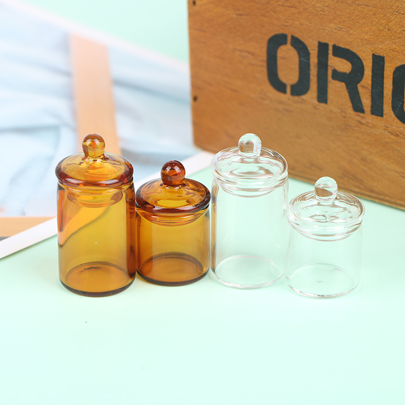 Resin Art Bottle - 1:12 인형의 집 미니 유리 캔디