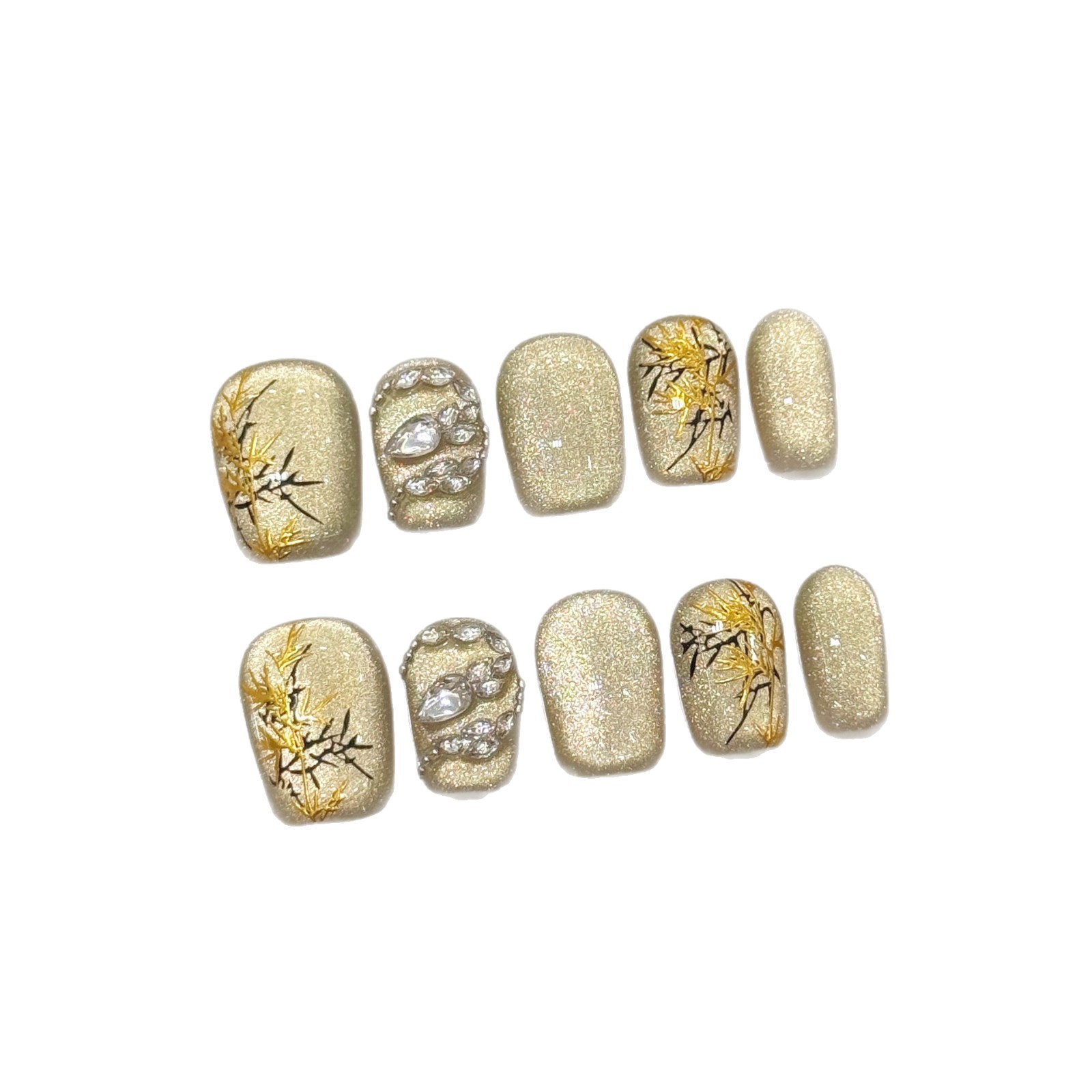 10개입 새로운 중국 스타일 수제 가짜 손톱 뱀 모양  - Resin Art And Deco 리뷰 및 가격
