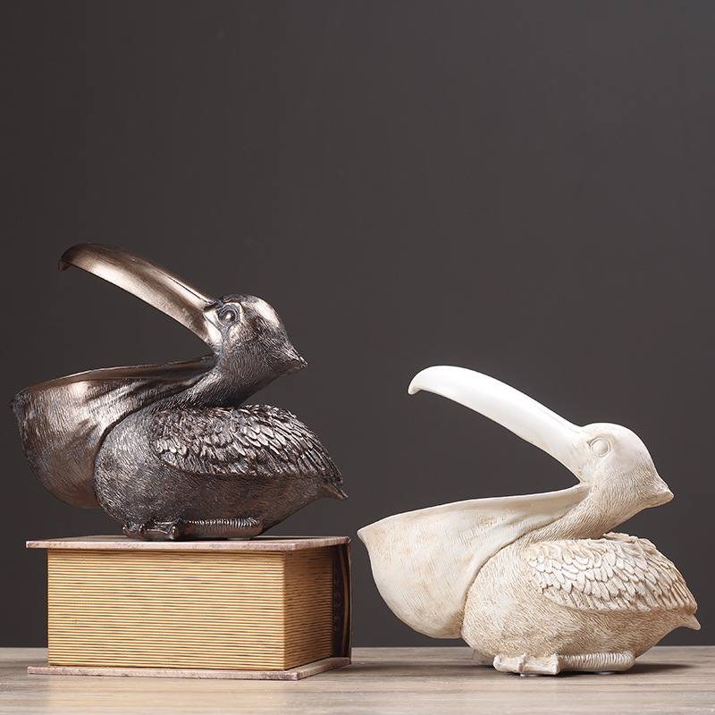 펠리칸 새 장식 레트로 송진 키 주얼리 보관함, 큰 부 - Resin Art Table 리뷰 및 가격