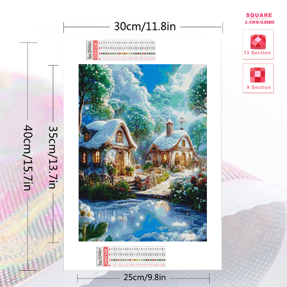 Momoart 다이아몬드 페인팅 하우스 풍경, 모조 다 - Resin Art Wall 리뷰 및 가격