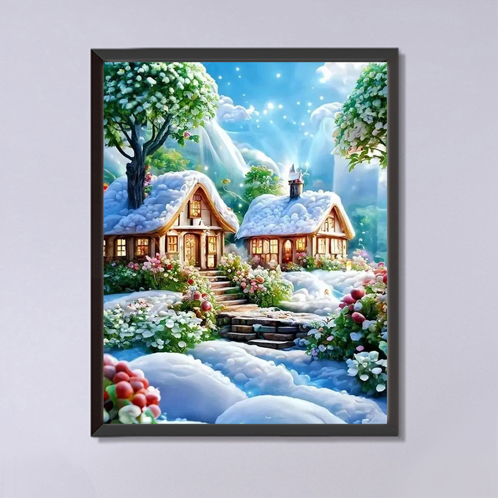 Momoart 다이아몬드 페인팅 하우스 풍경, 모조 다 - Resin Art Wall 리뷰 및 가격
