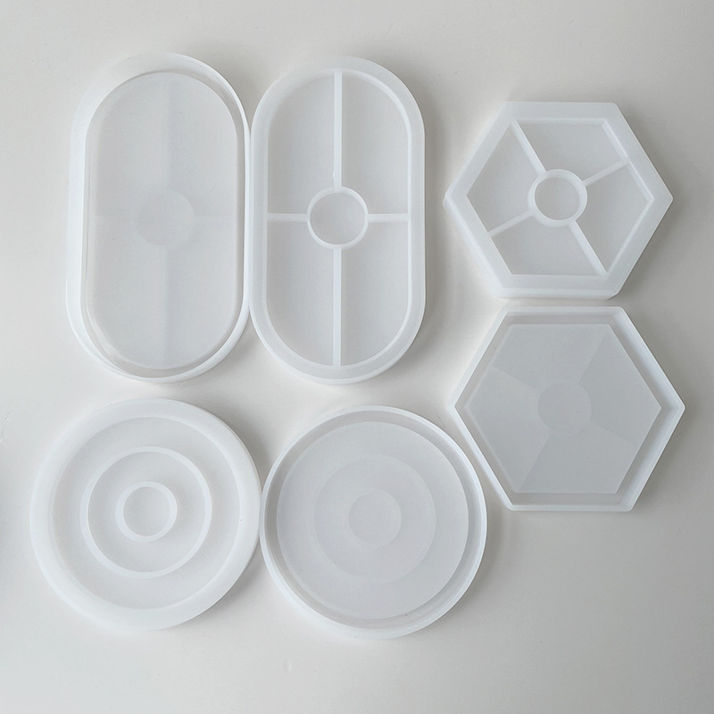라운드 코스터 실리콘 몰드 DIY 수제 타원형 모양 석 - Resin Art Tray 리뷰 및 가격