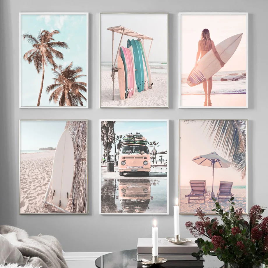 써니 비치 버스 서핑 야자수 미적 다이아몬드 페인팅 포 - Resin Art Beach 리뷰 및 가격