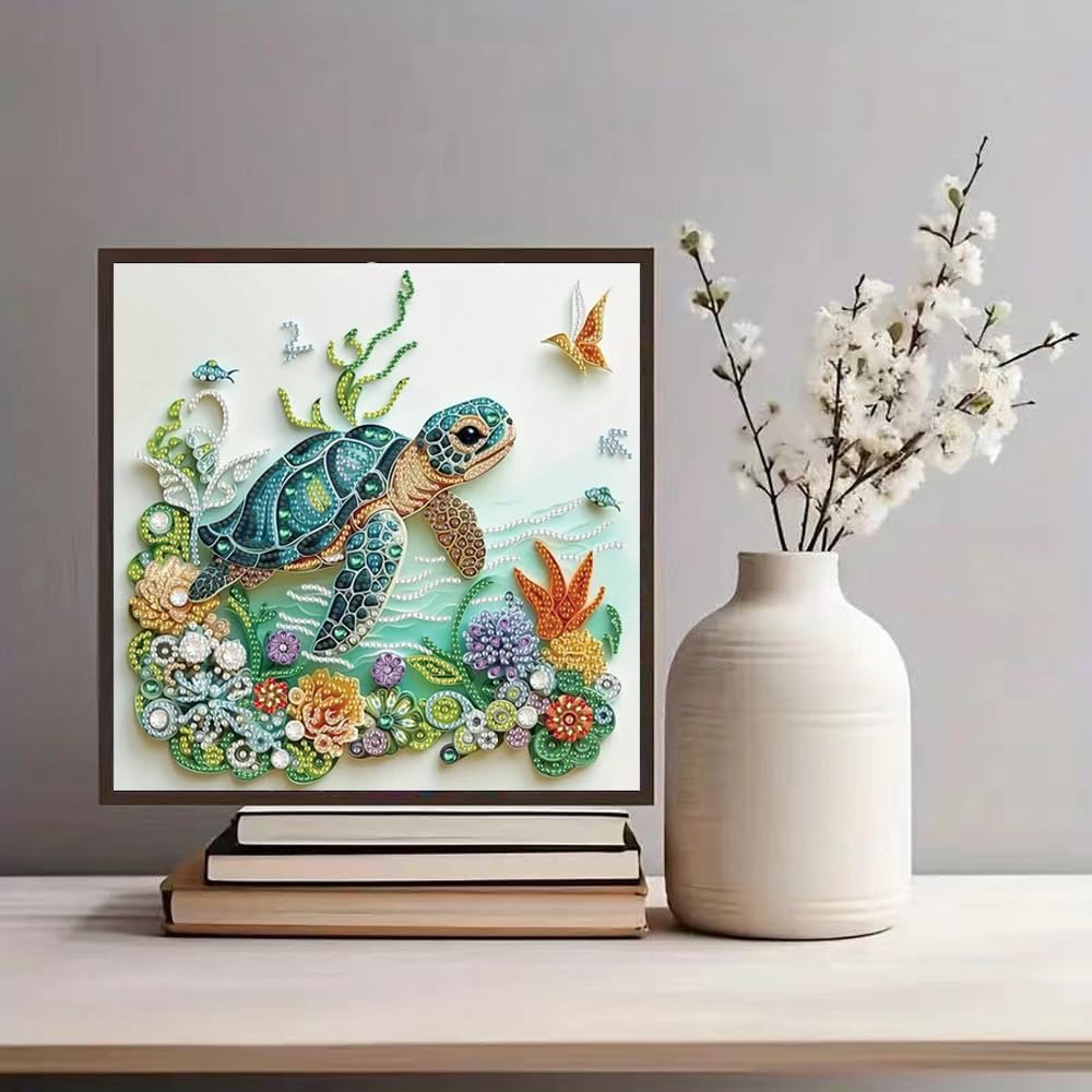 바다거북 동물 다이아몬드 페인팅 키트 (성인 초보자용  - Resin Art And Deco 리뷰 및 가격