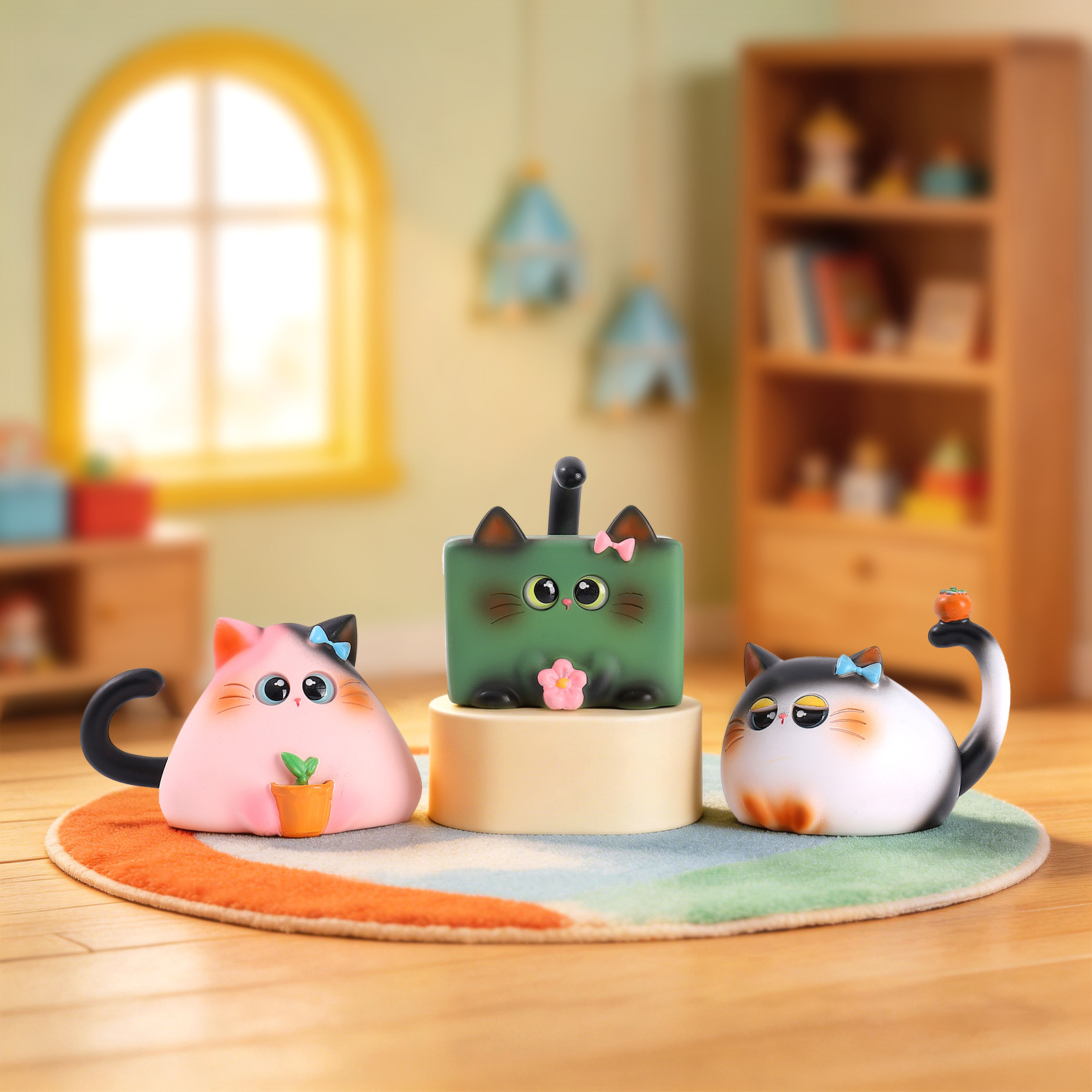 블라인드 박스 고양이 피규어 레진 크리에이티브 만화 데 - Resin Art Table 리뷰 및 가격