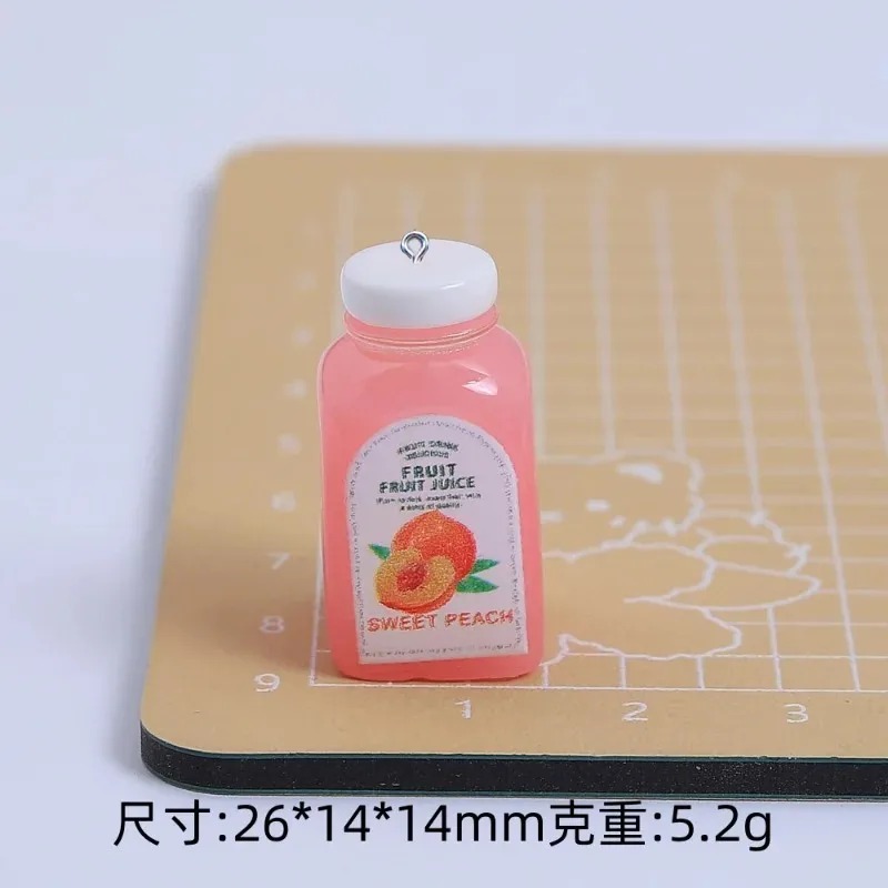 10Pcs Kawaii 미니 3D 체리 오렌지 주스 병 - Resin Art Bottle 리뷰 및 가격