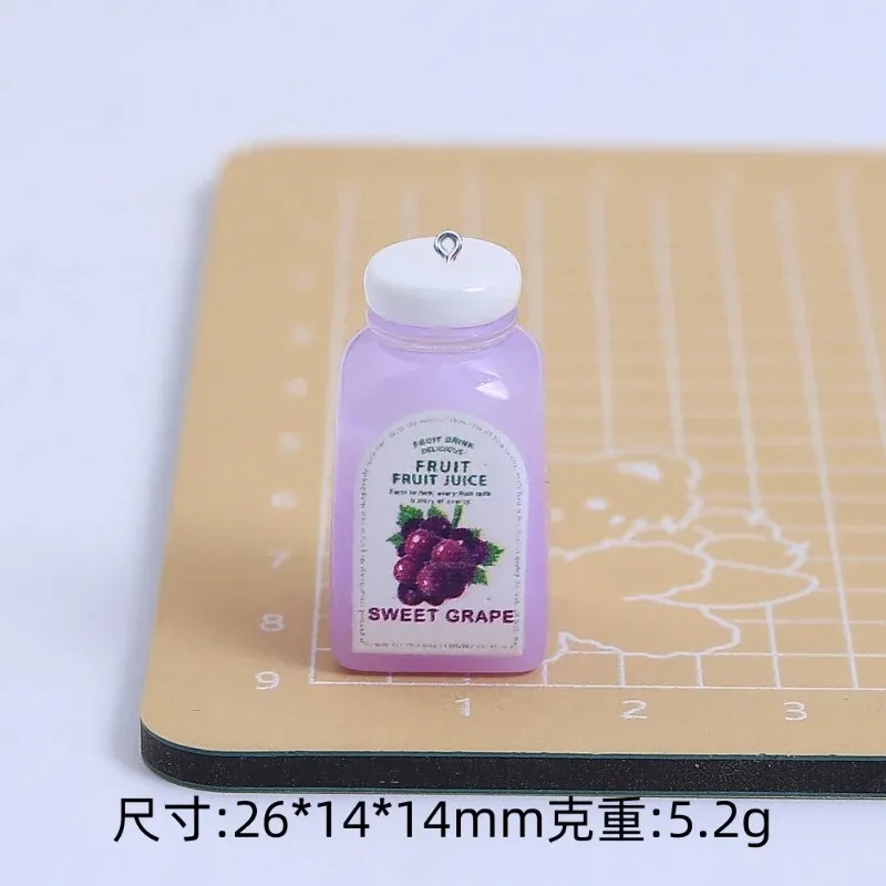 10Pcs Kawaii 미니 3D 체리 오렌지 주스 병 - Resin Art Bottle 리뷰 및 가격