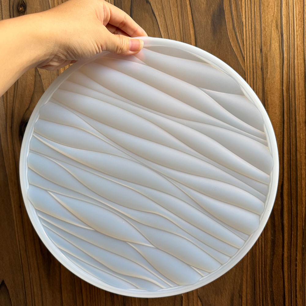 대형 원형 트레이 실리콘 몰드 웨이브 시멘트 석고 트레 - Resin Art Tray 리뷰 및 가격