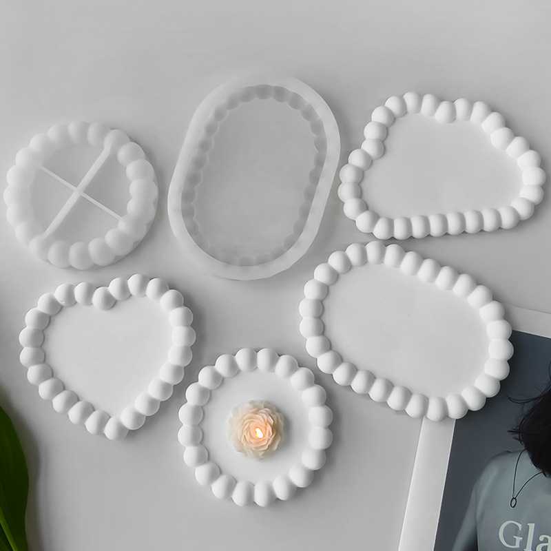 DIY 기하학적 구름 타원형 꼬인 석고 컵받침 실리콘  - Resin Art Tray 리뷰 및 가격