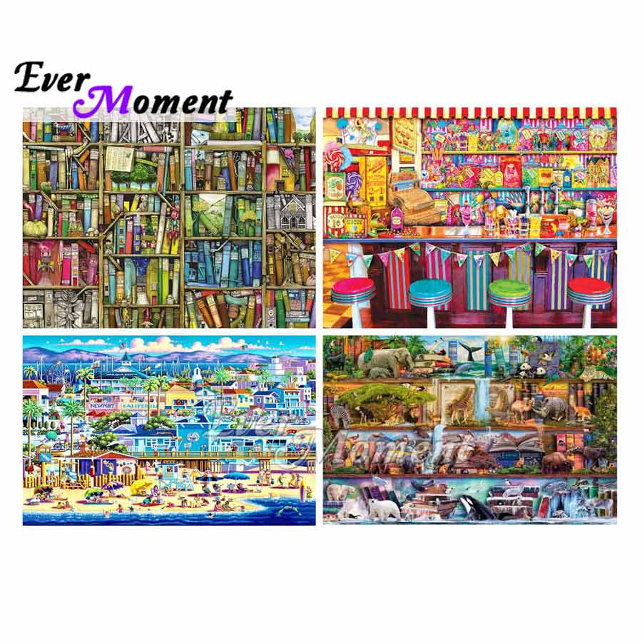 Ever Moment 다이아몬드 페인팅 키트, 풀 스퀘 - Resin Art Beach 리뷰 및 가격