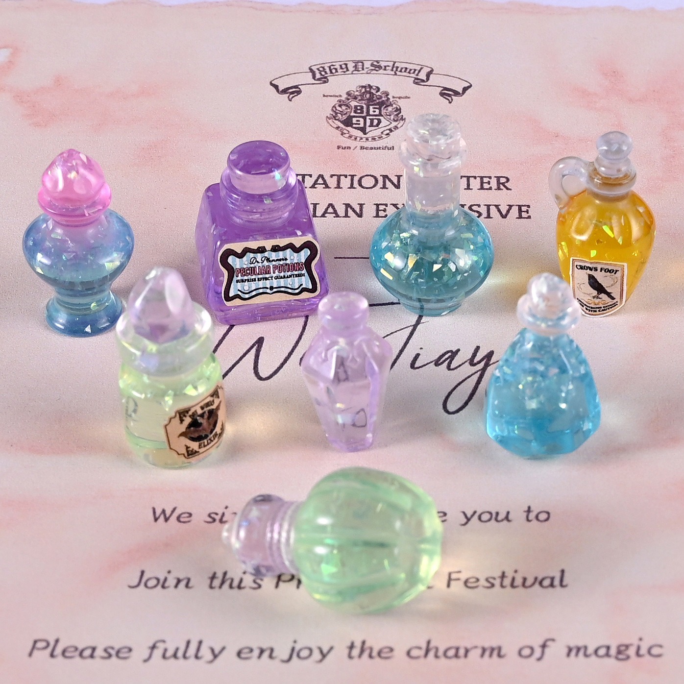 10개 인형집 1:12 미니어처 레진 귀여운 입자 레트 - Resin Art Bottle 리뷰 및 가격