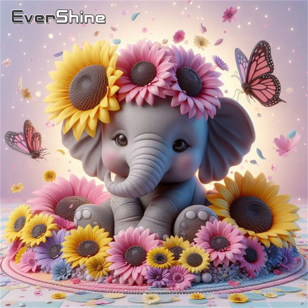 Evershine 코끼리 다이아몬드 그림 동물 크로스  - Resin Art For Beginners 리뷰 및 가격