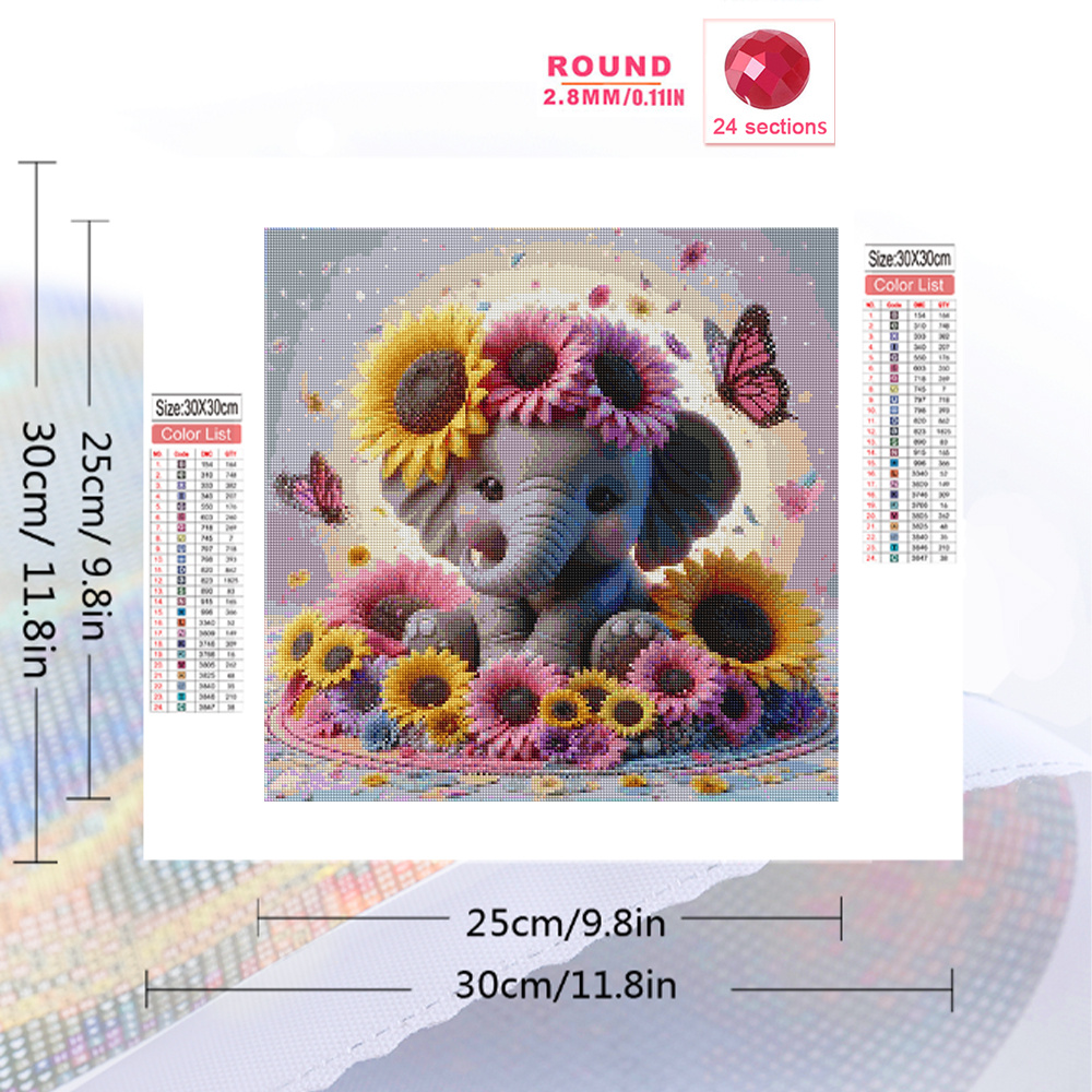 Evershine 코끼리 다이아몬드 그림 동물 크로스  - Resin Art For Beginners 리뷰 및 가격