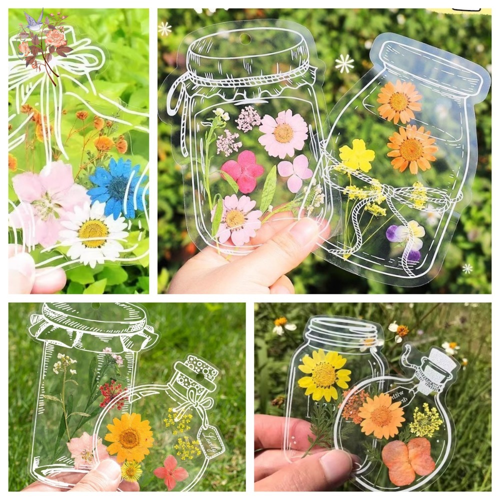 수제 압화 북마크 DIY 재료 투명 병 스티커 수제 엠 - Dried Flower Pressed 리뷰 및 가격