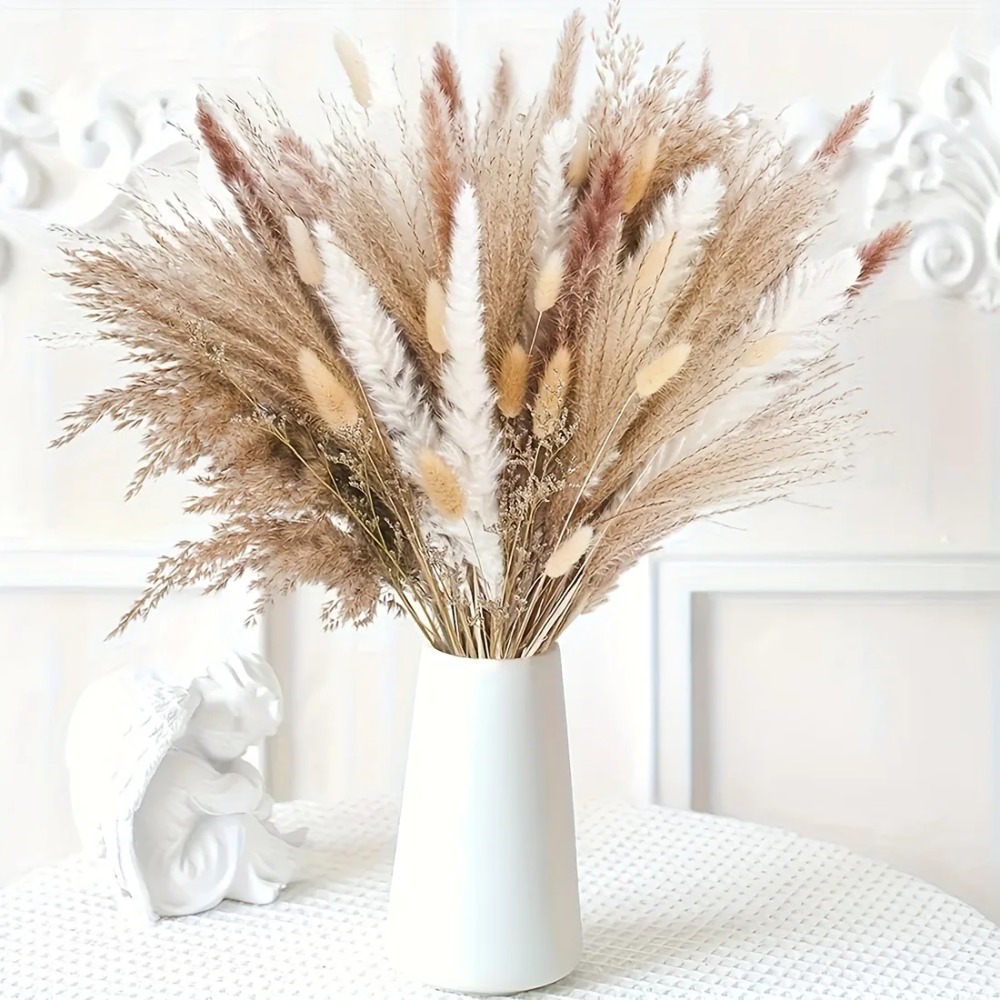 80 조각 자연 말린 꽃 꽃다발 홈 인테리어 팜파스 리 - Dried Flower Pressed 리뷰 및 가격