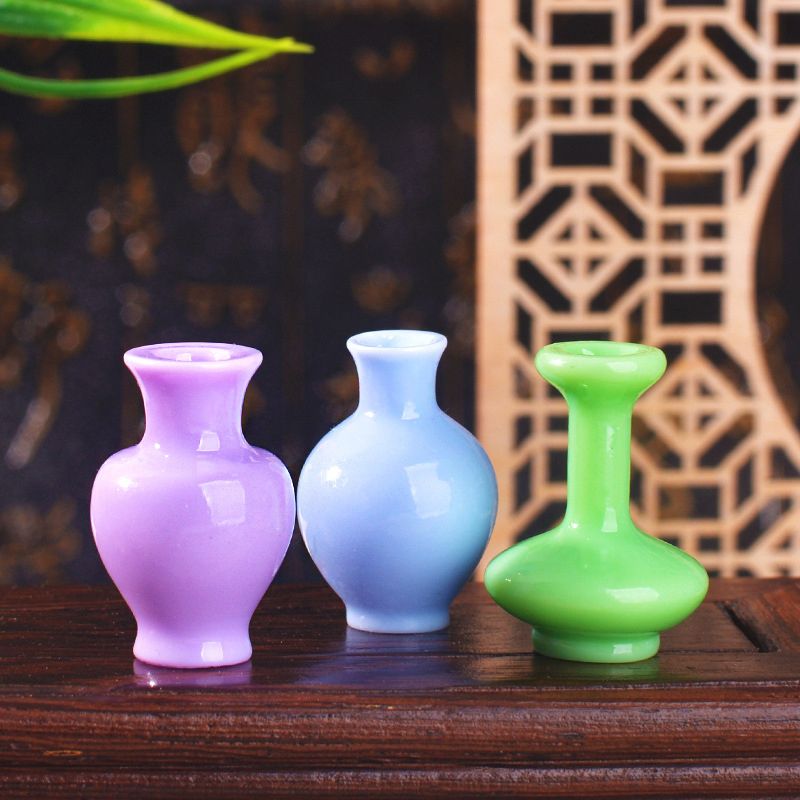 8개 미니 컬러풀 꽃병 병/화분 수제 인형집 미니어처  - Resin Art Bottle 리뷰 및 가격