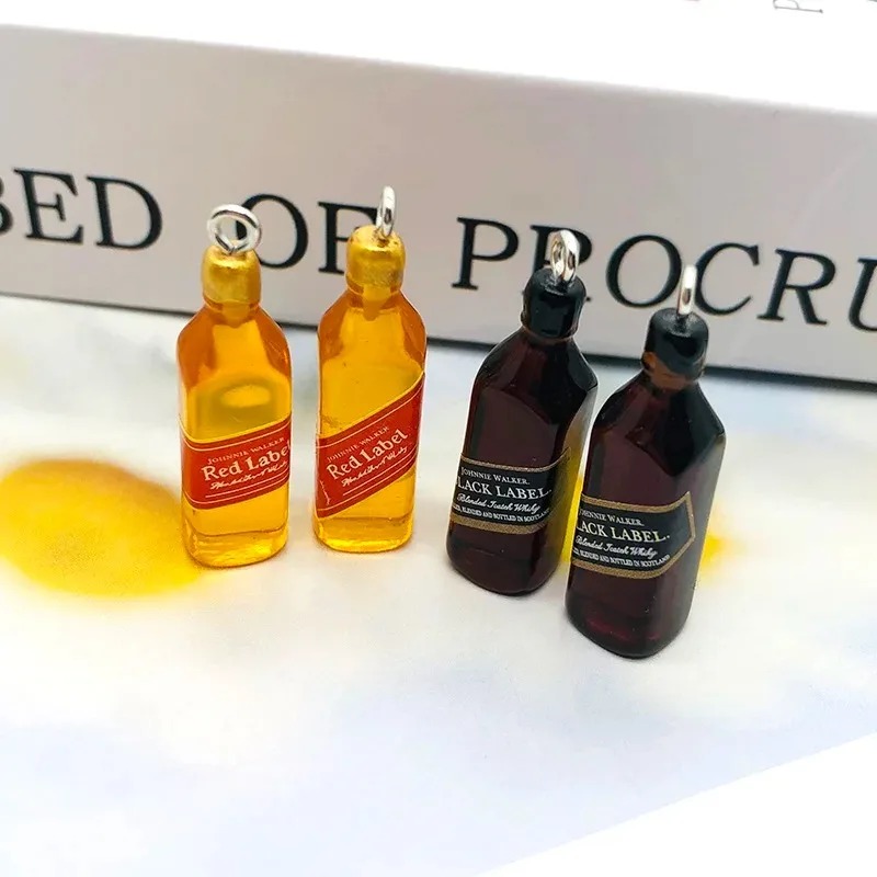 10Pcs 작은 와인 바 병 수지 참 DIY 귀걸이 액 - Resin Art Bottle 리뷰 및 가격
