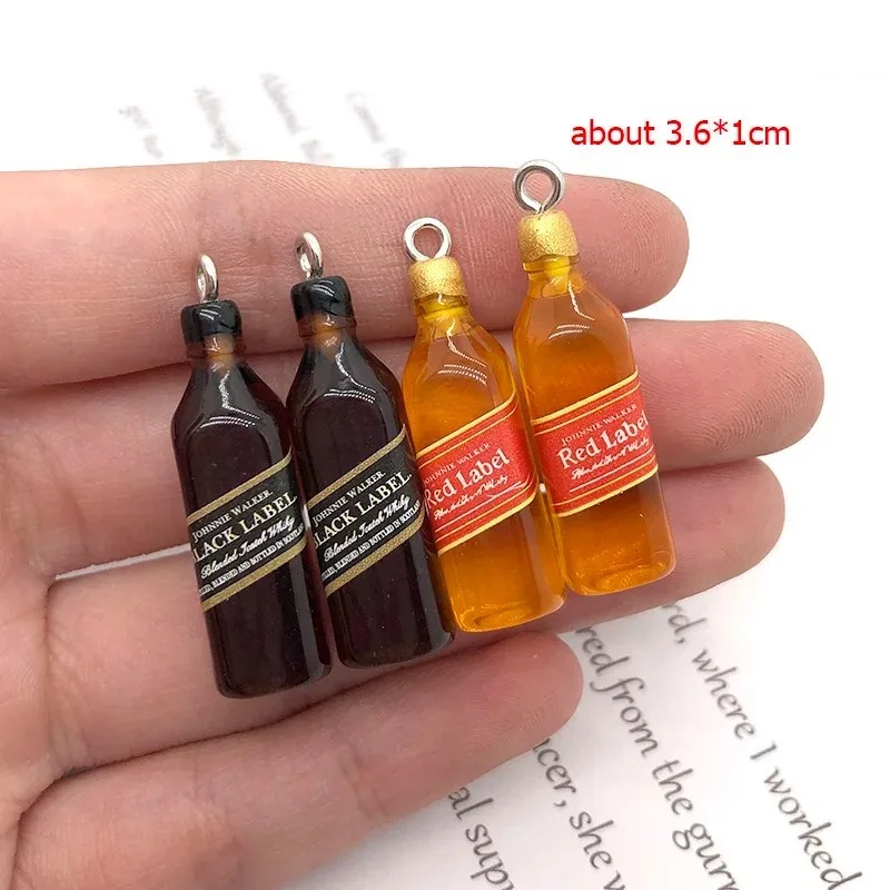 10Pcs 작은 와인 바 병 수지 참 DIY 귀걸이 액 - Resin Art Bottle 리뷰 및 가격