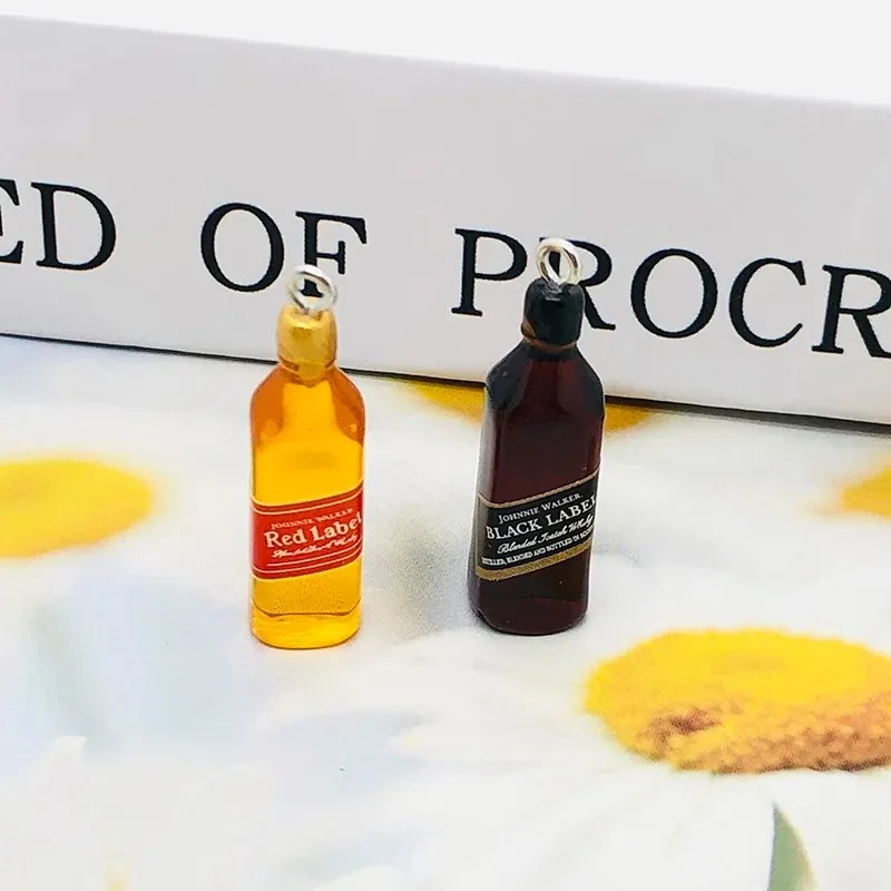 10Pcs 작은 와인 바 병 수지 참 DIY 귀걸이 액 - Resin Art Bottle 리뷰 및 가격