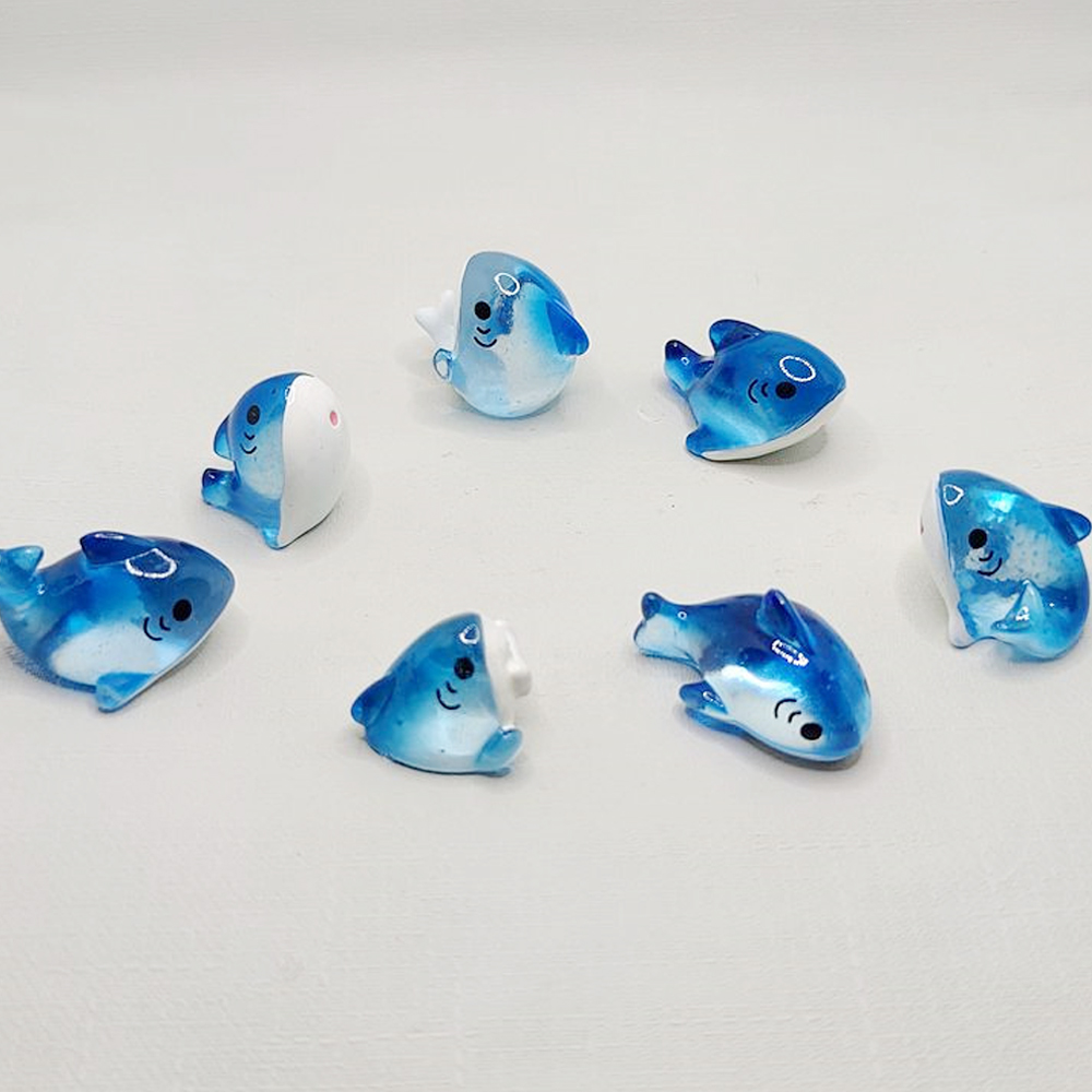 3/6pcs 미니 수지 상어 미니어처, 바다 동물 인형 - Resin Art Beach 리뷰 및 가격
