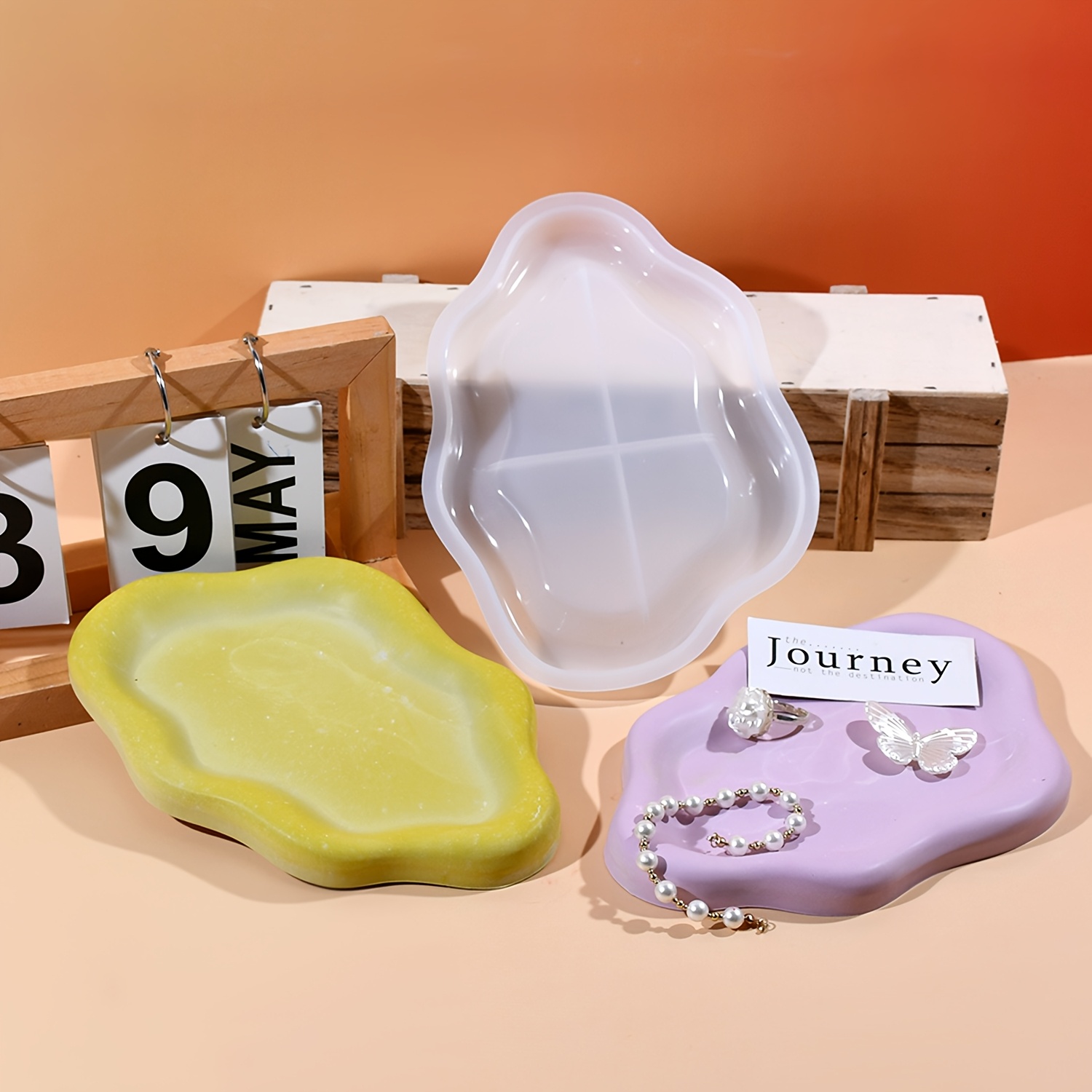 하트 트레이 수지 금형 구름 코스터 불규칙한 트레이,  - Resin Art Tray 리뷰 및 가격