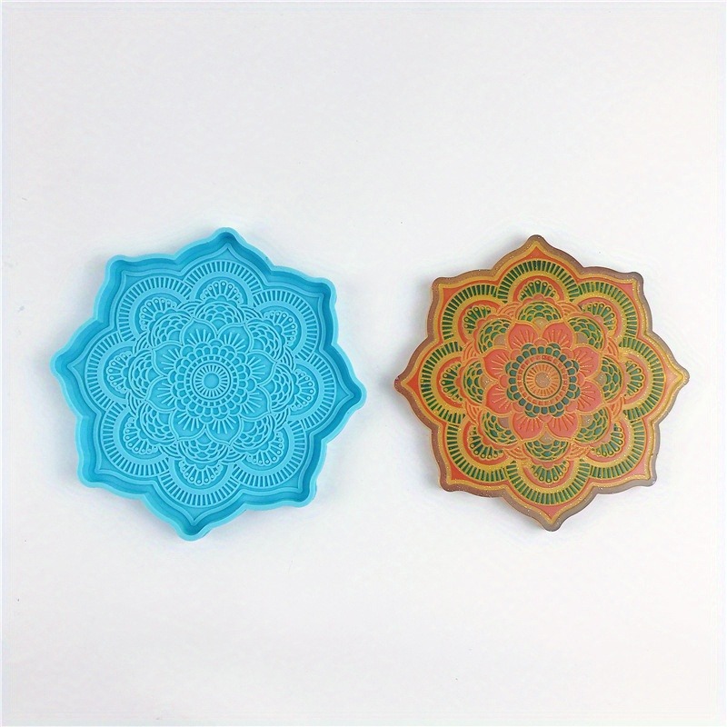 만다라 코스터 실리콘 몰드 라운드 트레이 컵 매트 DI - Resin Art Tray 리뷰 및 가격
