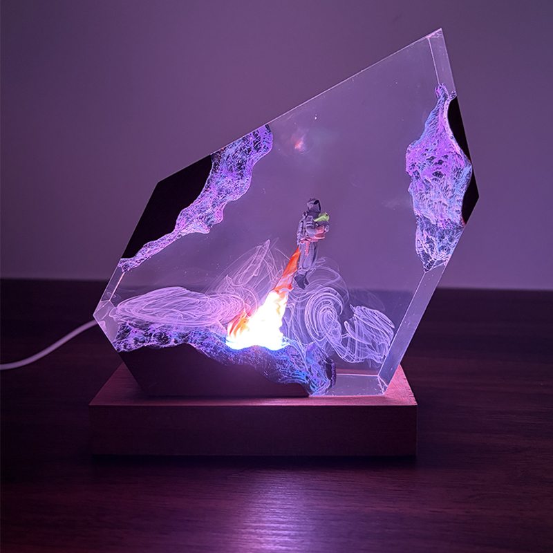 공상 과학 애니메이션 피규어 생물 레진 테이블 램프 창 - Resin Art Table 리뷰 및 가격