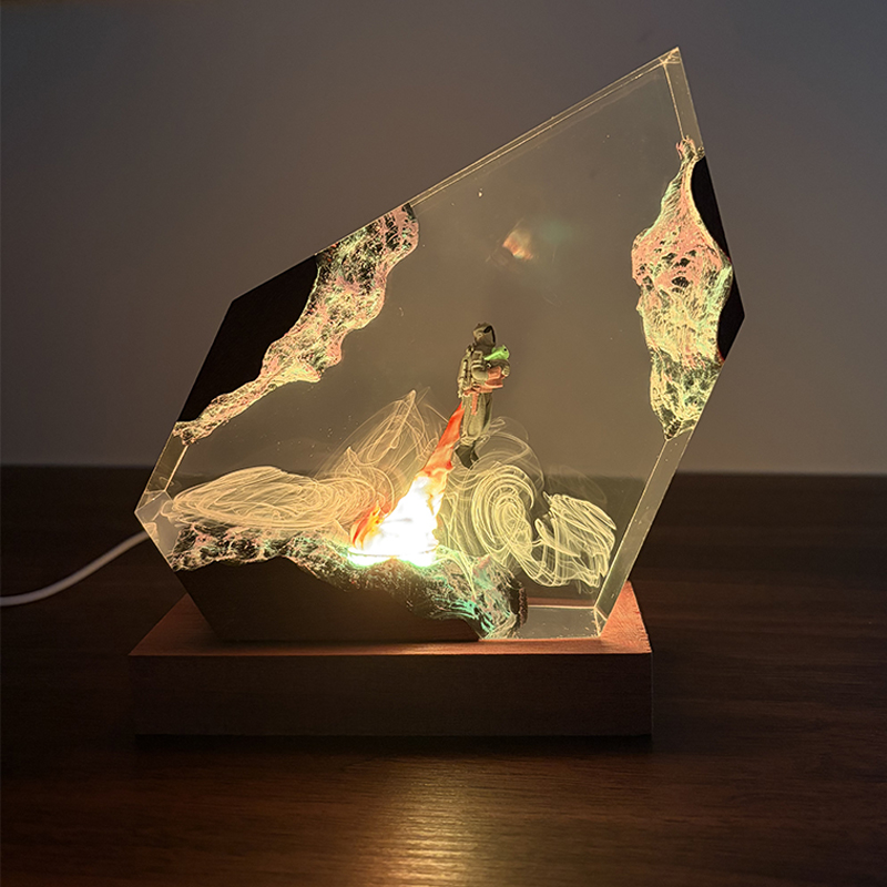 공상 과학 애니메이션 피규어 생물 레진 테이블 램프 창 - Resin Art Table 리뷰 및 가격