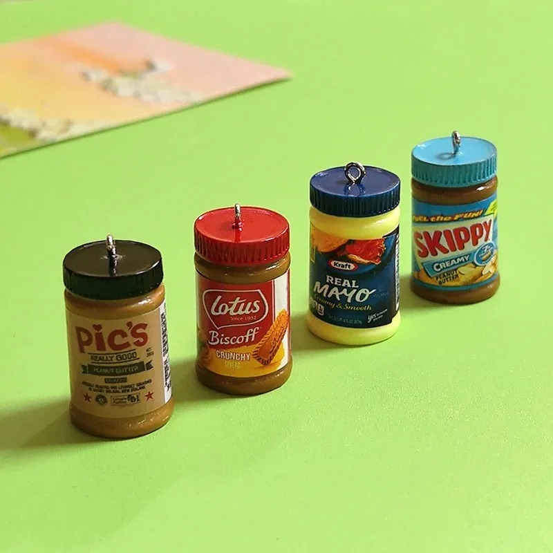 10개/팩 미니어처 시뮬레이션 땅콩버터 병 참 장식 3 - Resin Art Bottle 리뷰 및 가격