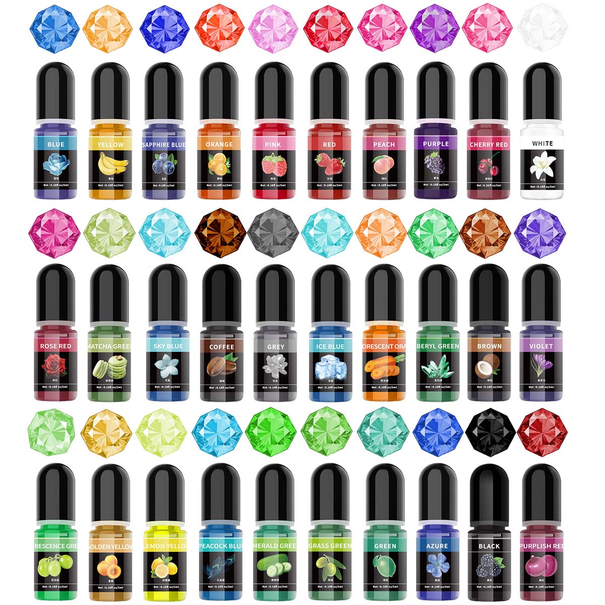 5ml/병 에폭시 수지 안료 액체 착색제 염료 UV A - Resin Art Bottle 리뷰 및 가격