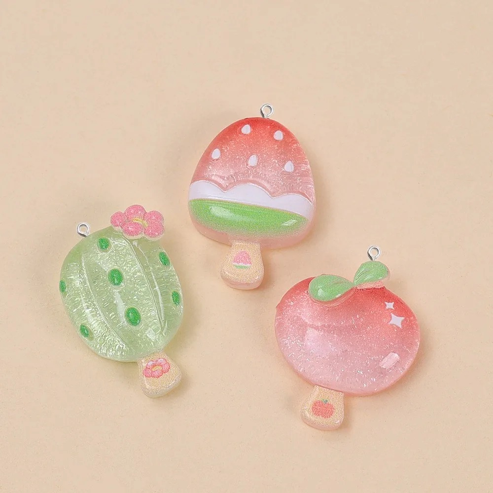 10개 귀여운 여름 아이스크림 레진 펜던트 선인장 복숭 - Resin Art And Deco 리뷰 및 가격