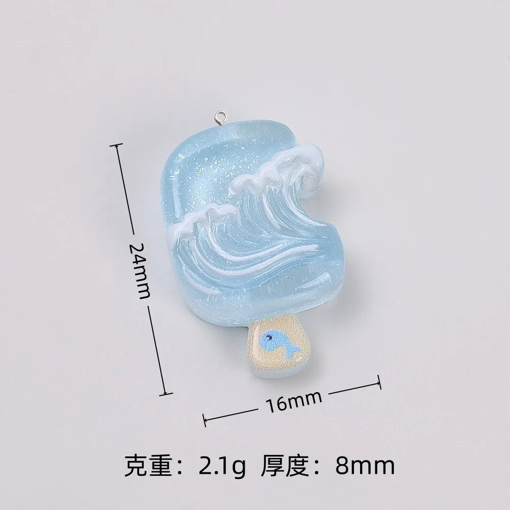 10개 귀여운 여름 아이스크림 레진 펜던트 선인장 복숭 - Resin Art And Deco 리뷰 및 가격