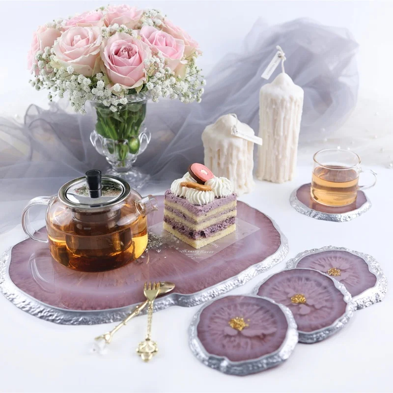 DIY 크리스탈 에폭시 수지 금형 불규칙한 트레이 컵  - Resin Art Tray 리뷰 및 가격