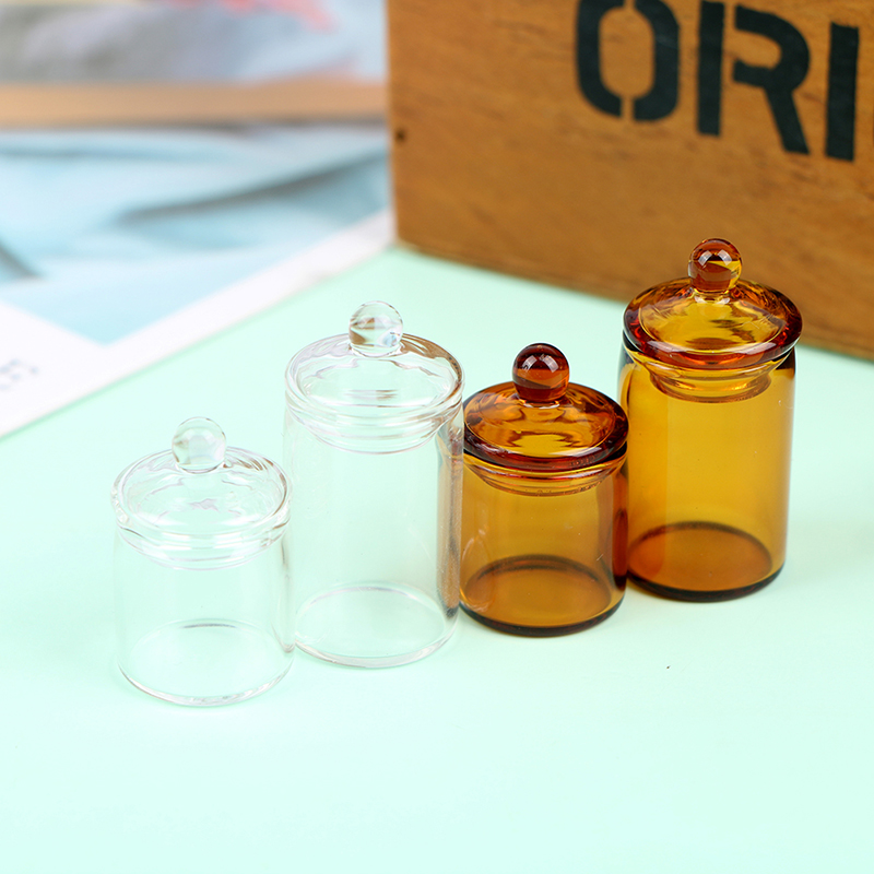 1:12 인형의 집 미니 유리 캔디 항아리, 커피콩 보 - Resin Art Bottle 리뷰 및 가격